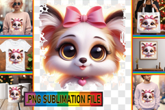 Joyful TSHIRT Art Sublimation, 3D Dog Product Image 1