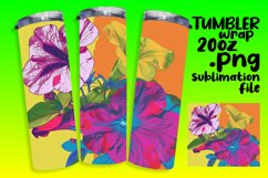 Dynamic Flower Pattern Sublimation 20oz Tumbler Wraps Product Image 1