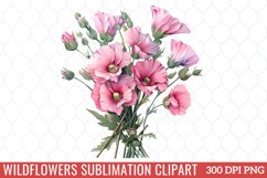 Wildflowers Sublimation Clipart Product Image 1