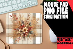 Enchanted Desk Pad PNG Style, Autumn Flower Product Image 1