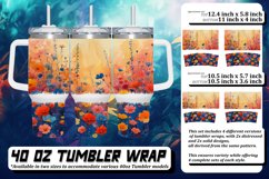 Meadow Splendor 40oz Tumbler Sublimation Product Image 1