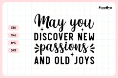 Heartfelt Retirement Quote SVG | New Passions and Old Joys Product Image 3