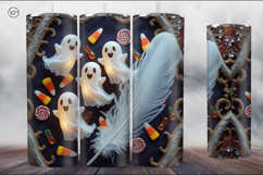 4 Halloween Tumbler Wrap Sublimations, 20 oz Product Image 5