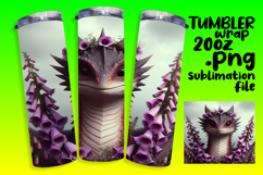 Amazing 20oz Tumbler Wrap Download , Dragon Product Image 1