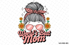 World&#039;s Best Mom SVG Design | Mother&#039;s day Svg | Mama Svg Product Image 1