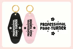 Book Lover Motel Keychain SVG Vol. 2 | Page-Turner Product Image 3