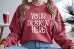 Christmas Gildan 18000 Heliconia Crewneck Sweatshirt Mockup Product Image 1