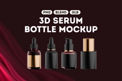 Luxury Serum Packaging Mockup Bundle Set 4 Product Image 1