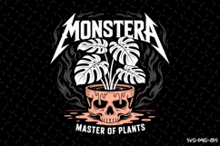 Monstera master of plants svg Design | Svg Files for Cricut Product Image 1