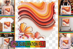 Bright TOTE BAG Magic PNG, Pattern Product Image 1