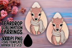 Lovely Teardrop Design for Sublimation , Valenines Animals Product Image 1
