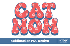 American Cat Mama Papa 4th of July USA Paw DTF PNG Bundle Product Image 4