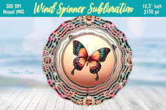 Cute butterfly windspinner |Summer Wind spinner sublimation Product Image 1