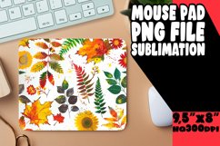 Vibrant Autumn Watercolor Mouse Pad for Fall Product Image 1