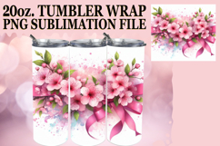 Unique horizons 20oz tumbler wrap, Flowers Product Image 1