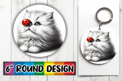 Enchanted Round Keychains PNG, Cute Animals Product Image 1