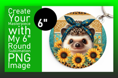 Stylish Circle Design for Sublimation , Cute Animals Product Image 1