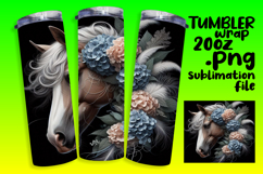 Versatile 20oz Tumbler Template , Horse Product Image 1