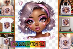 BLISSFUL TSHIRT Sublimation PNG, Love Girl Product Image 1