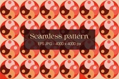60s Retro yin yang pattern |yin yang pattern Product Image 2