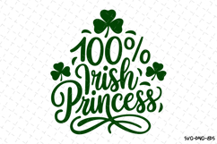 Irish Princess Svg | St Patrick&#039;s day Design Product Image 1