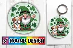 Radiant Round Coaster Design PNG, St Patricks Product Image 1