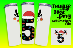 VIBRANT 20oz Tumbler Artwork for Sublimation , Christmas Product Image 1