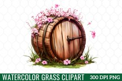 Watercolor Grass Clipart Product Image 1