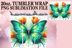 SWEET HARMONY 20oz TUMBLER WRAP, Butterfly Product Image 1
