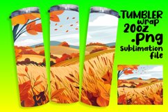 Watercolor Tumbler | Fall 20oz Design Wrap Product Image 1