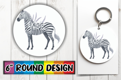 Enchanted Circle Keychain PNG, Flower Animals Product Image 1