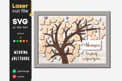 Wedding guestbook SVG laser cut files for Glowforge Product Image 1