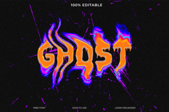 Ghostly Fire Text Effect Graphic Design Asset Product Image 1
