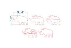 African Animals Bundle SVG laser cut file for Glowforge Product Image 10