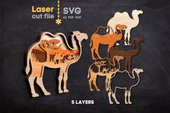 African Animals Bundle SVG laser cut file for Glowforge Product Image 3