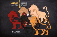 African Animals Bundle SVG laser cut file for Glowforge Product Image 8