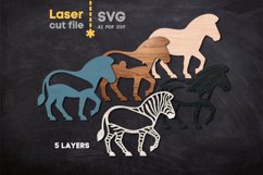 African Animals Bundle SVG laser cut file for Glowforge Product Image 9