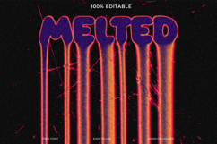 Melted Text Effect Graphic Design Template Product Image 1