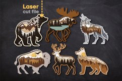 Forest Animals Bundle SVG laser cut file for Glowforge Product Image 2