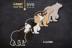 Forest Animals Bundle SVG laser cut file for Glowforge Product Image 6
