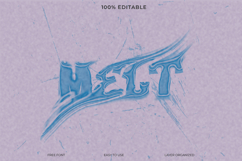 Liquid Melt Text Effect Graphic Design Template Product Image 1