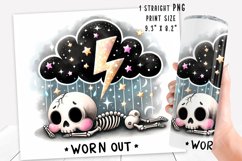 Funny skeleton Tumbler Wrap|PNG, 20 oz. Product Image 2