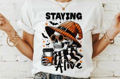 Funny Coffee Skeleton saying Sublimation BUNDLE. Product Image 11