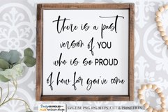 There Is A Past Version Of You - Inspirational SVG. Product Image 1
