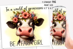 Funny Cow Skinny Tumbler Wrap Humorous Sayings PNG 20 oz. Product Image 2