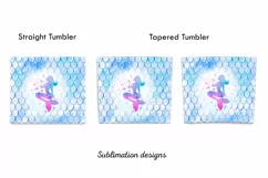 Mermaid tumbler design,20 oz skinny tumbler sublimation Product Image 3