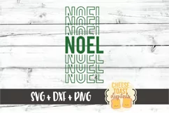 Noel - Christmas Mirror Word SVG PNG DXF Cut File Product Image 2