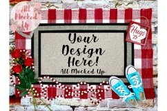 Sublimation Door Mat Mock Up Valentine&#039;s Theme 1/21 Product Image 1