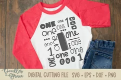 First Birthday Cut File and Sublimation, SVG, PNG, DXF, EPS Product Image 3