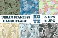 6 Seamless Military Urban Camouflage Product Image 1